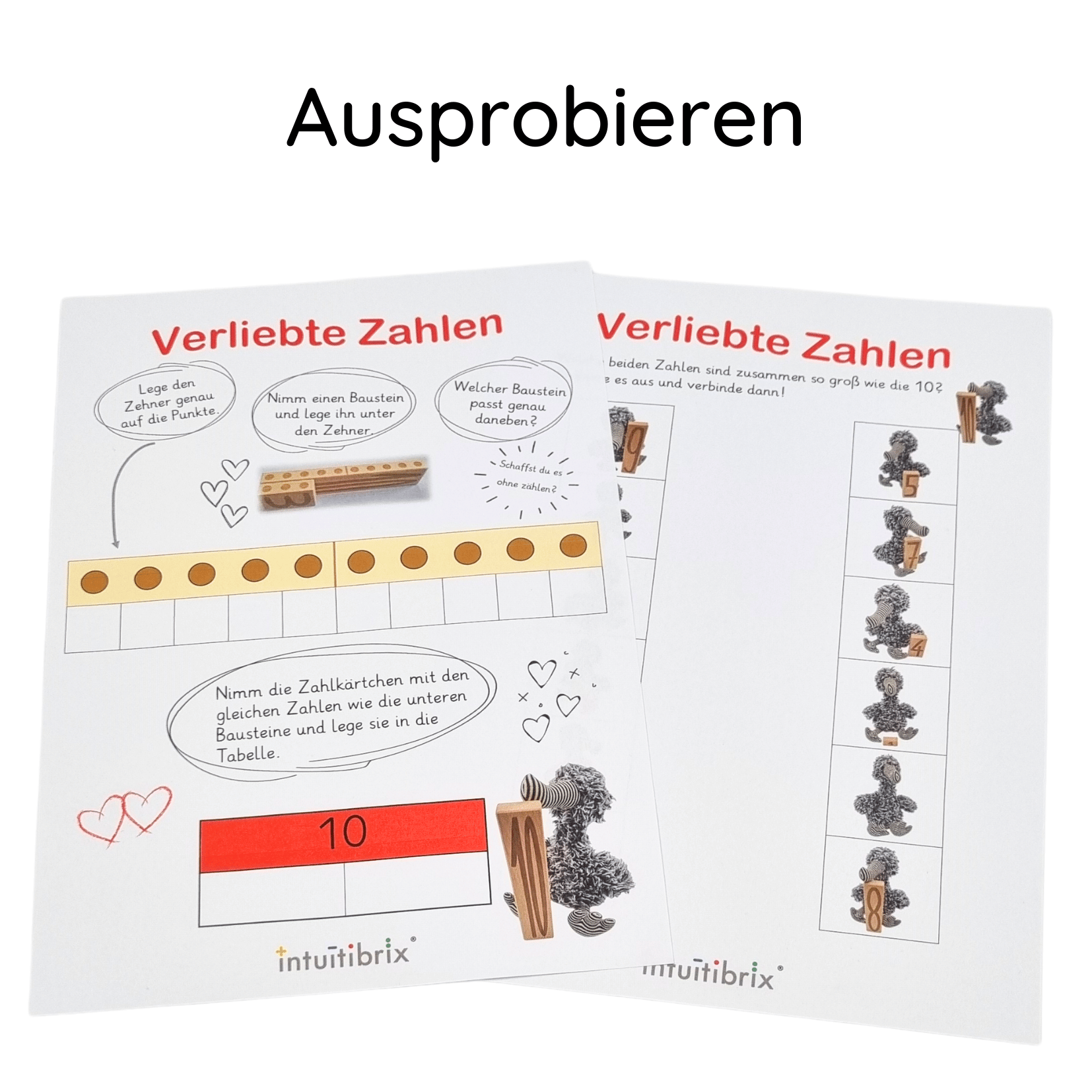 intuitibrix Verliebte Zahlen mit Aufgaben