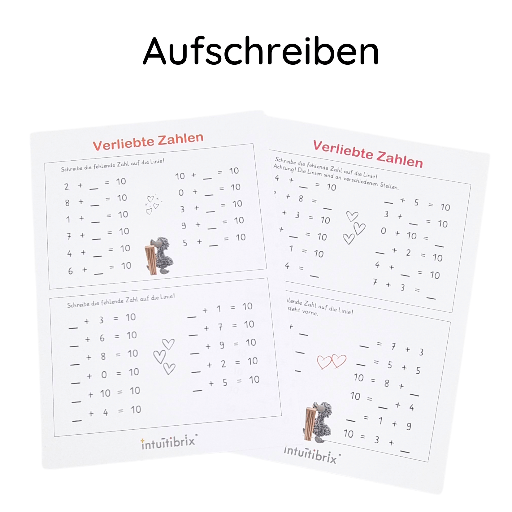 intuitibrix Verliebte Zahlen mit Aufgaben