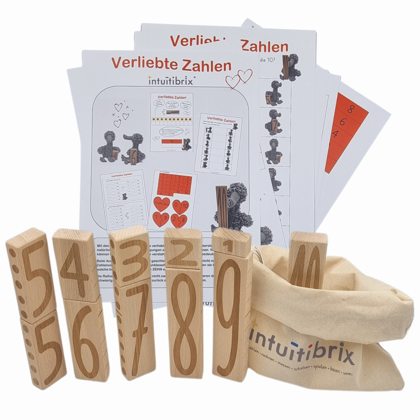 intuitibrix Verliebte Zahlen mit Aufgaben