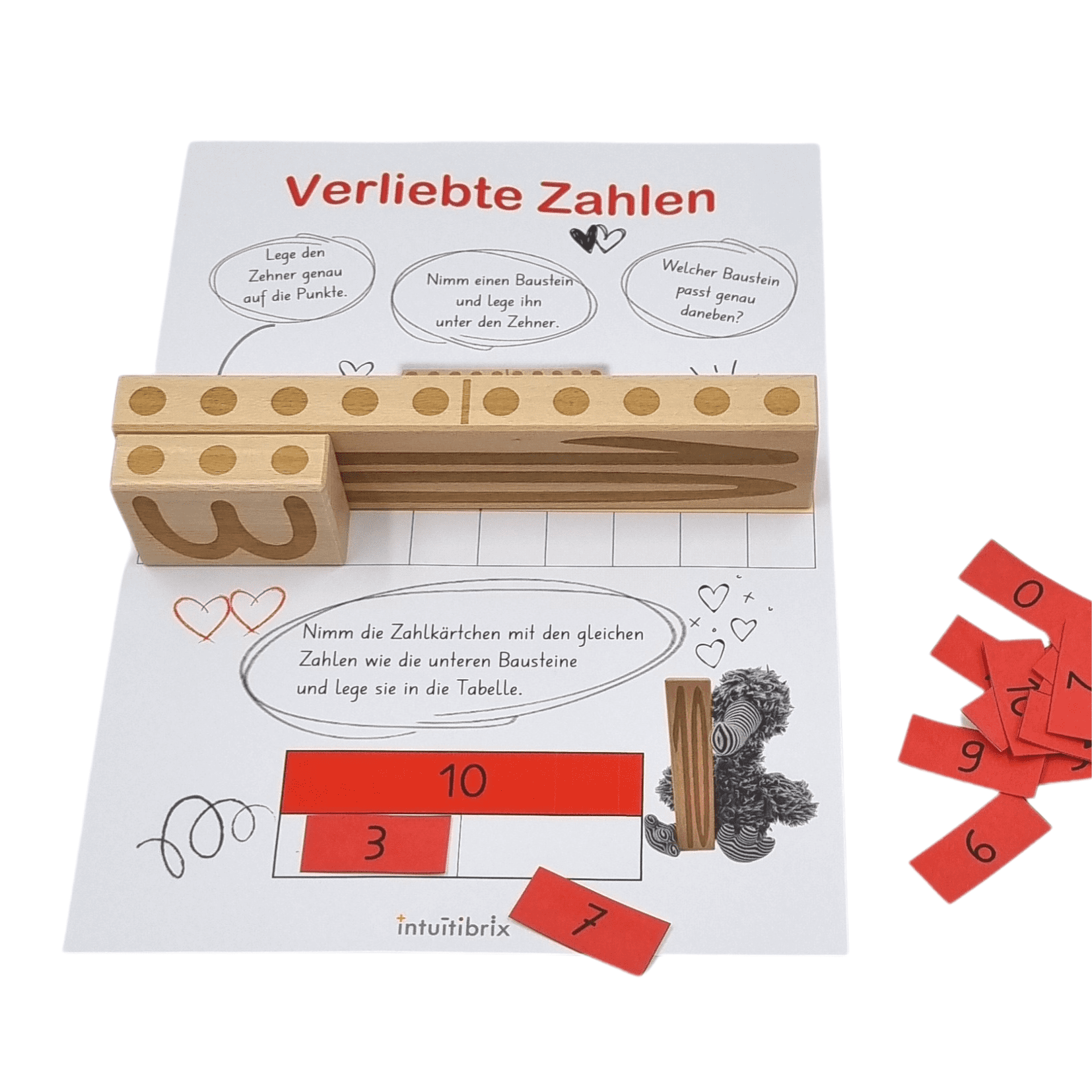intuitibrix Verliebte Zahlen mit Aufgaben
