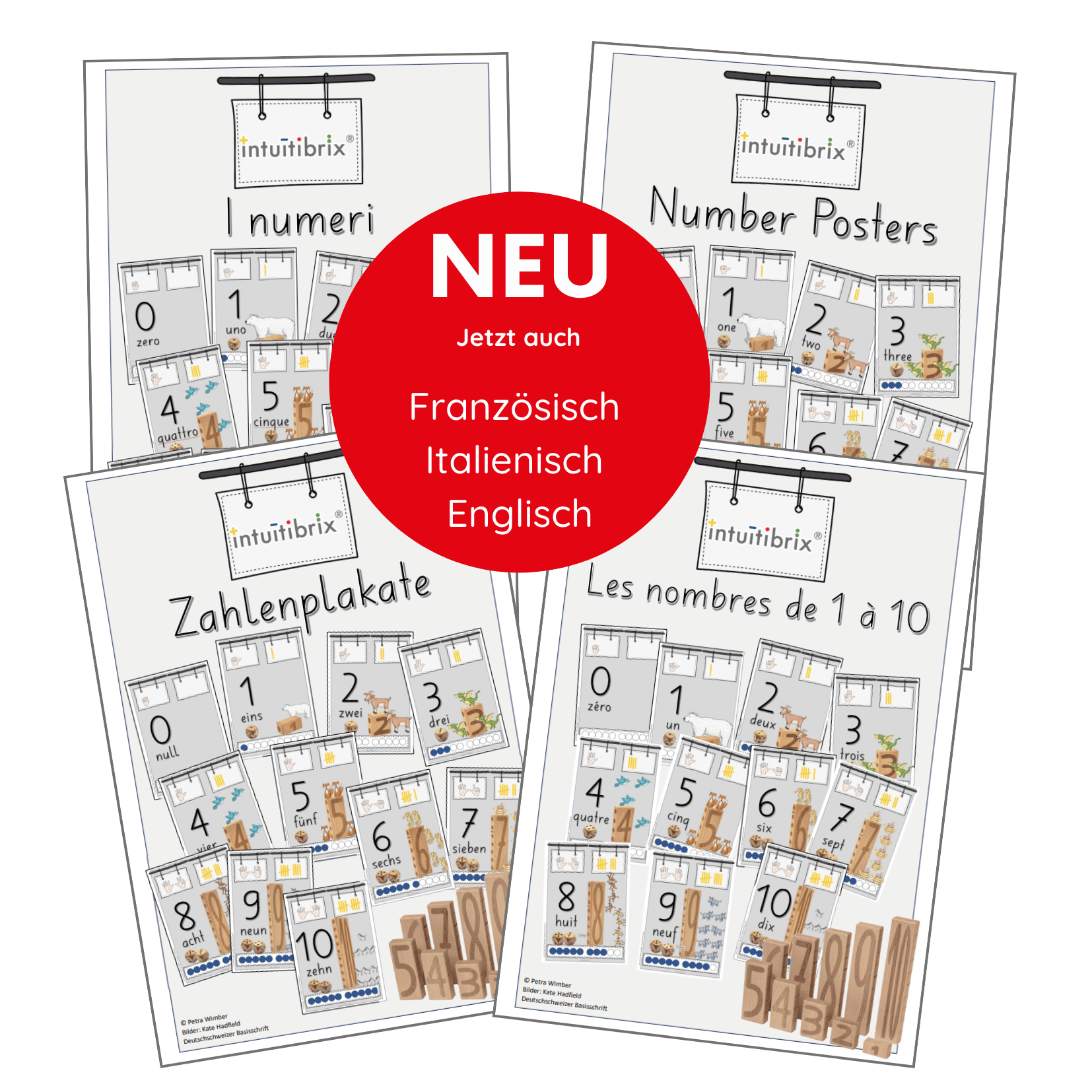 Download: Zahlenplakate (Deutsch, Französisch, Italienisch oder Englisch)