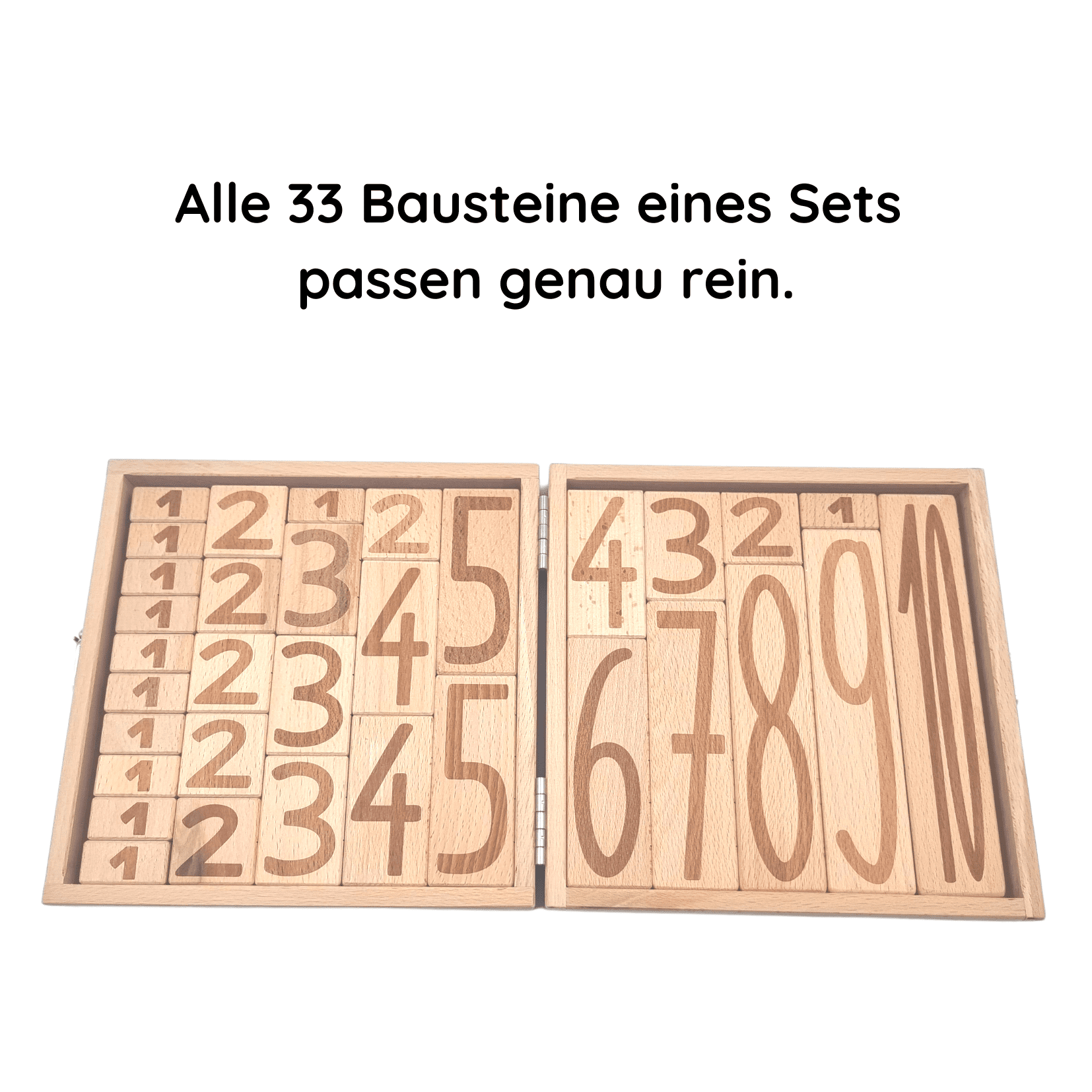 Boîte assortie pour 1 jeu de blocs de construction arithmétiques (sans blocs de construction !) 